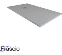 Receveur de douche 80X140 cm Vulcano Line Slim gris foncé Ral 7005 en résine synthétique et poudre de marbre avec écoulement libre - FRASCIO