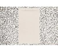 Receveur de douche 80x180 cm Beige Vulcano Line PLUS en résine et poudre de marbre avec grille latérale EN MARMORESINA - FRASCIO