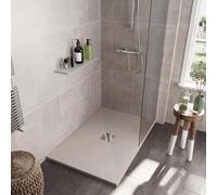 Receveur de douche 80x180 cm extra plat DEXA en résine surface ardoisée beige