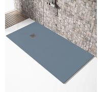 Receveur de douche 90x90cm extra plat MADISON en résine surface ardoisée anthracite