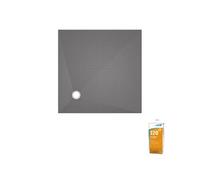 Receveur de douche à carreler 120 x 120 WEDI Fundo Primo carré écoulement excentré + colle 320