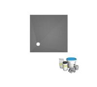 Receveur de douche à carreler 120 x 120 WEDI Fundo Primo carré écoulement excentré + kit d'étancheité