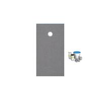 Receveur de douche à carreler 120 x 90 WEDI Fundo Primo rectangle écoulement excentré + kit d'étancheité