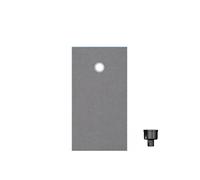 Receveur de douche à carreler 140 x 90 WEDI Fundo Primo rectangle écoulement excentré + bonde verticale