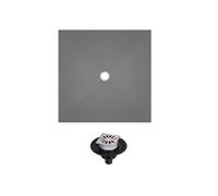 Receveur de douche à carreler 150 x 150 WEDI Fundo Primo carré écoulement centrée + bonde verticale