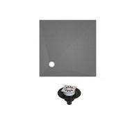 Receveur de douche à carreler 150 x 150 WEDI Fundo Primo carré écoulement excentré + bonde verticale