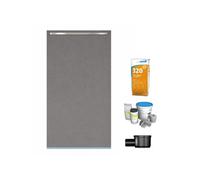 Receveur de douche à carreler 160 x 100 cm Wedi Fundo Riolito Neo + barrette de finition + bonde horizontale + kit d'étanchéité + colle 320