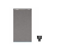 Receveur de douche à carreler 180 x 90 cm WEDI Fundo Riolito Neo + bonde verticale + barrette de finition