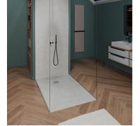 Receveur de douche à carreler - FLAT BOARD 100x100 - Hauteur 4 cm - Siphon 360° - Natte étanche pré-montée