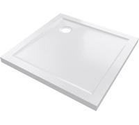 RECEVEUR DE DOUCHE A POSER EXTRA PLAT EN ACRYLIQUE BLANC CARRE 80x80 cm BAC DE DOUCHE