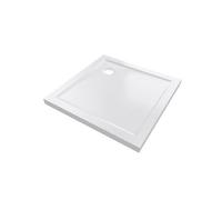 RECEVEUR DE DOUCHE A POSER EXTRA PLAT EN ACRYLIQUE BLANC CARRE- 90x90 cm - BAC DE DOUCHE