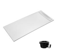 Receveur de douche antidérapant 170 x 80 JACOB DELAFON Flight Neus acrylique rectangle blanc + bonde + capot