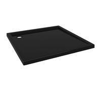 Receveur de douche carré en ABS noir, 90 x 90 cm, renforcé en fibre de verre, plat avec seuil bas, sans barrière, pour douche, salle de bain, rénovation, rénovation