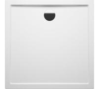 Receveur de douche carré RIHO DAVOS 249 80x80x4,5 cm, avec pieds et tablier-Blanc-Blanc-80 --