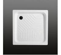 Kiamami Valentina - Receveur de Douche en céramique 80x80 avec Bordure h 10cm | Topaze