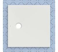 Receveur de douche Geberit CleanFloor30 551002001, affleurant au sol, avec joint d'étanchéité en polaire, 80 x 80 cm, blanc mat