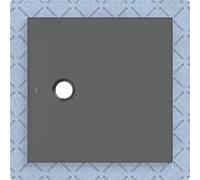 Geberit Surface de douche CleanFloor30 551002DM1 80 x 80 cm intégrée voile d'étanchéité Graphite mat