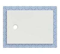 Receveur de douche Geberit CleanFloor30 551005001, affleurant au sol, avec joint d'étanchéité en polaire, 80 x 110 cm, blanc mat