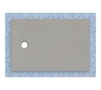 Receveur de douche Geberit CleanFloor30 551006291, affleurant au sol, avec joint d'étanchéité en polaire, 80 x 120 cm, gris mat