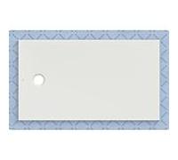 Receveur de douche Geberit CleanFloor30 551007001, affleurant au sol, avec joint d'étanchéité en polaire, 80 x 140 cm, blanc mat