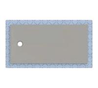 Receveur de douche Geberit CleanFloor30 551009291, affleurant au sol, avec joint d'étanchéité en polaire, 80 x 160 cm, gris mat