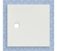 Receveur de douche Geberit CleanFloor30 551011001 affleurant au sol, avec joint d'étanchéité en polaire, 90 x 90 cm, blanc mat