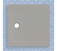 Receveur de douche Geberit CleanFloor30 551011291, affleurant au sol, avec joint d'étanchéité en polaire, 90 x 90 cm, gris mat