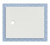 Receveur de douche Geberit CleanFloor30 551013001 affleurant au sol, avec joint d'étanchéité en polaire, 90 x 110 cm, blanc mat