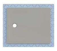 Geberit Surface de douche CleanFloor30 intégrée 110×90 cm voile d'étanchéité gris mat 551.013.29.1