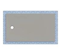 Receveur de douche Geberit CleanFloor30 551017291, affleurant au sol, avec joint d'étanchéité en polaire, 90 x 160 cm, gris mat