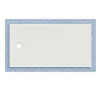 Receveur de douche Geberit CleanFloor30 551018001, affleurant au sol, avec joint d'étanchéité en polaire, 90 x 170 cm, blanc mat