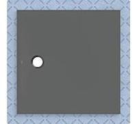 Geberit Receveur de douche CleanFloor30 – 100×100 cm – avec voile d'étanchéité – Graphite mat