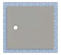 Receveur de douche Geberit CleanFloor30 551021291, affleurant au sol, avec joint d'étanchéité en polaire, 100 x 110 cm, gris mat