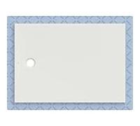 Receveur de douche Geberit CleanFloor30 551023001, affleurant au sol, avec joint d'étanchéité en polaire, 100 x 140 cm, blanc mat