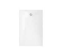 Receveur de douche Kinesurf Nova 180 x 90 cm extra-plat antidérapant PN24 découpable blanc avec bonde et grille