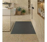 Receveur de douche mural LIVA aspect ardoise extra-plat