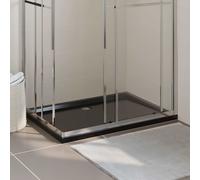 vidaXL Receveur de douche ABS Rectangulaire Noir 70x100 cm