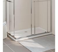 vidaXL Receveur de douche ABS rectangulaire blanc 80x120 cm
