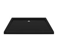 Receveur de douche rectangulaire extra plat VINGVO - Noir - 70x90 cm - Seuil bas - Fond lisse - Fibre de verre