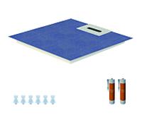 Schedel Line Flow élément de douche LI2KF608080 80 x 80 cm, pente d'un côté