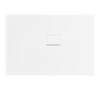 Receveur de douche Villeroy & Boch Squaro Infinity UDQ1390SQI2RVRW 130 x 90 x 4 cm, Blanc Pierre, installation en angle contre le mur