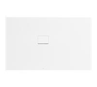 Receveur de douche Villeroy & Boch Squaro Infinity UDQ1610SQI2LVRW 160 x 100 x 4 cm, Blanc Pierre, pose en angle gauche contre le mur