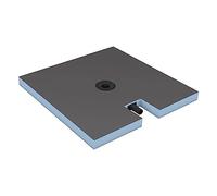 wedi Receveur de douche à carreler complet Fundo Plano centré wedi 1000x1000x65 mm