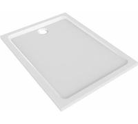 Receveur Melua extra-plat rectangulaire à poser ou à encastrer 140x90 blanc - Geberit