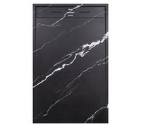 Receveur Résine 120 x 90 Façon Ardoise Marbre Noir Essebagno