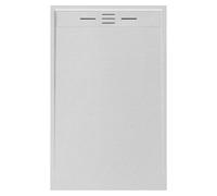 Receveur Résine 140 x 90 Façon Ardoise Blanc Essebagno