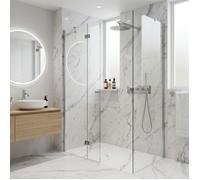 Receveur Résine 140 x 90 Façon Ardoise Marbre Blanc Essebagno