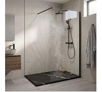 Receveur Résine 140 x 90 Façon Ardoise Marbre Noir Essebagno