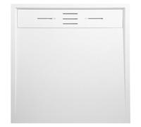 Receveur Résine 80 x 80 Façon Ardoise Blanc Essebagno