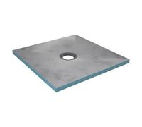Bac receveur de douche à carreler 90x90cm recoupable sur mesure pour douche à l'italienne